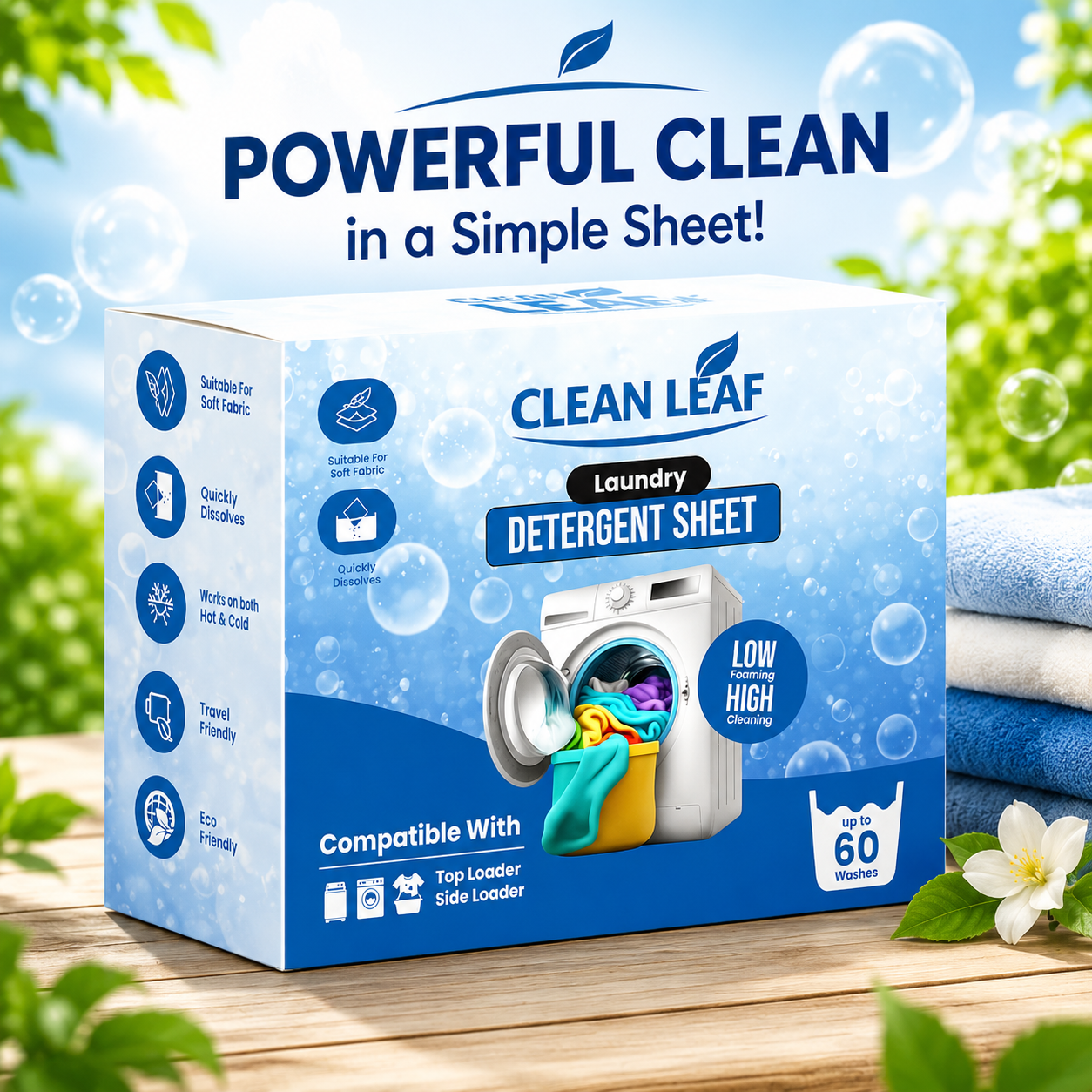 3X Laundry Detergent Sheets