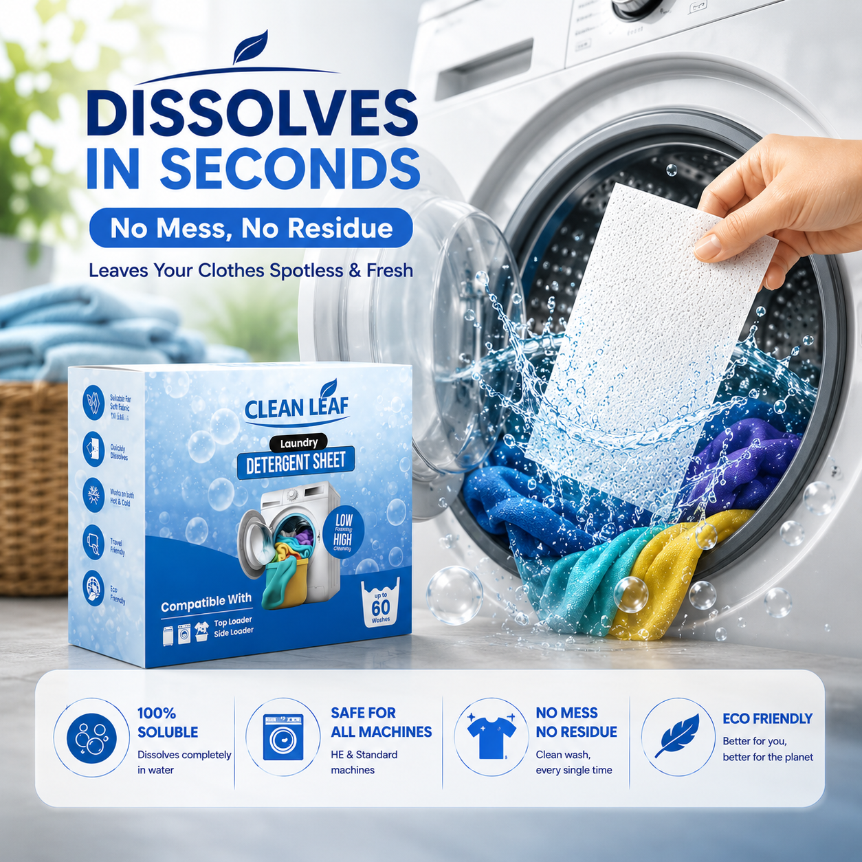 3X Laundry Detergent Sheets