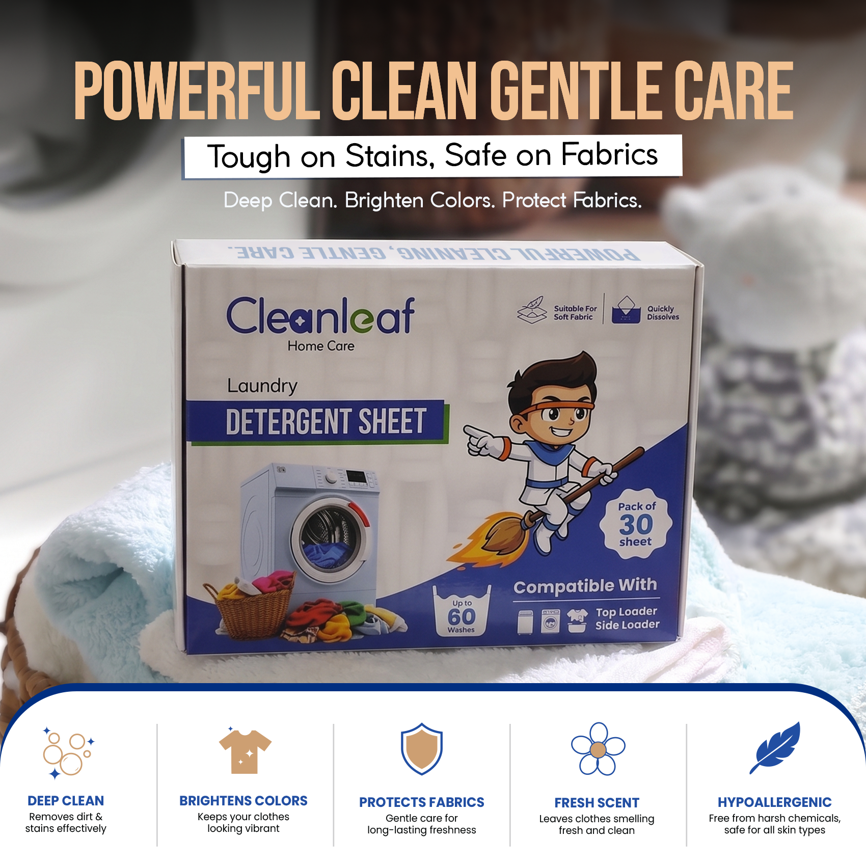 Laundry Detergent Sheets