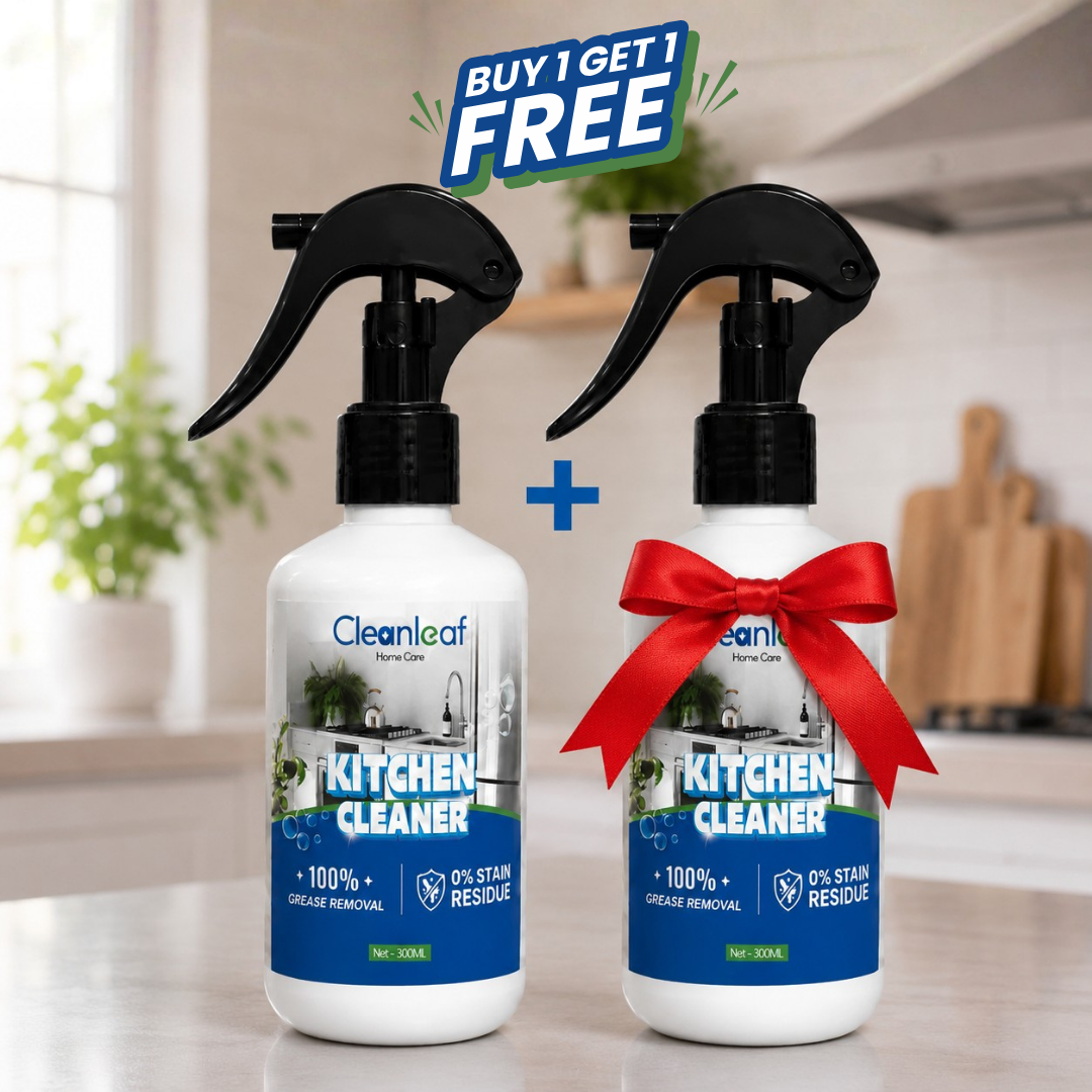 CleanLeaf Kitchen Cleaner Spray | Powerful Grease Remover for Kitchen Surfaces