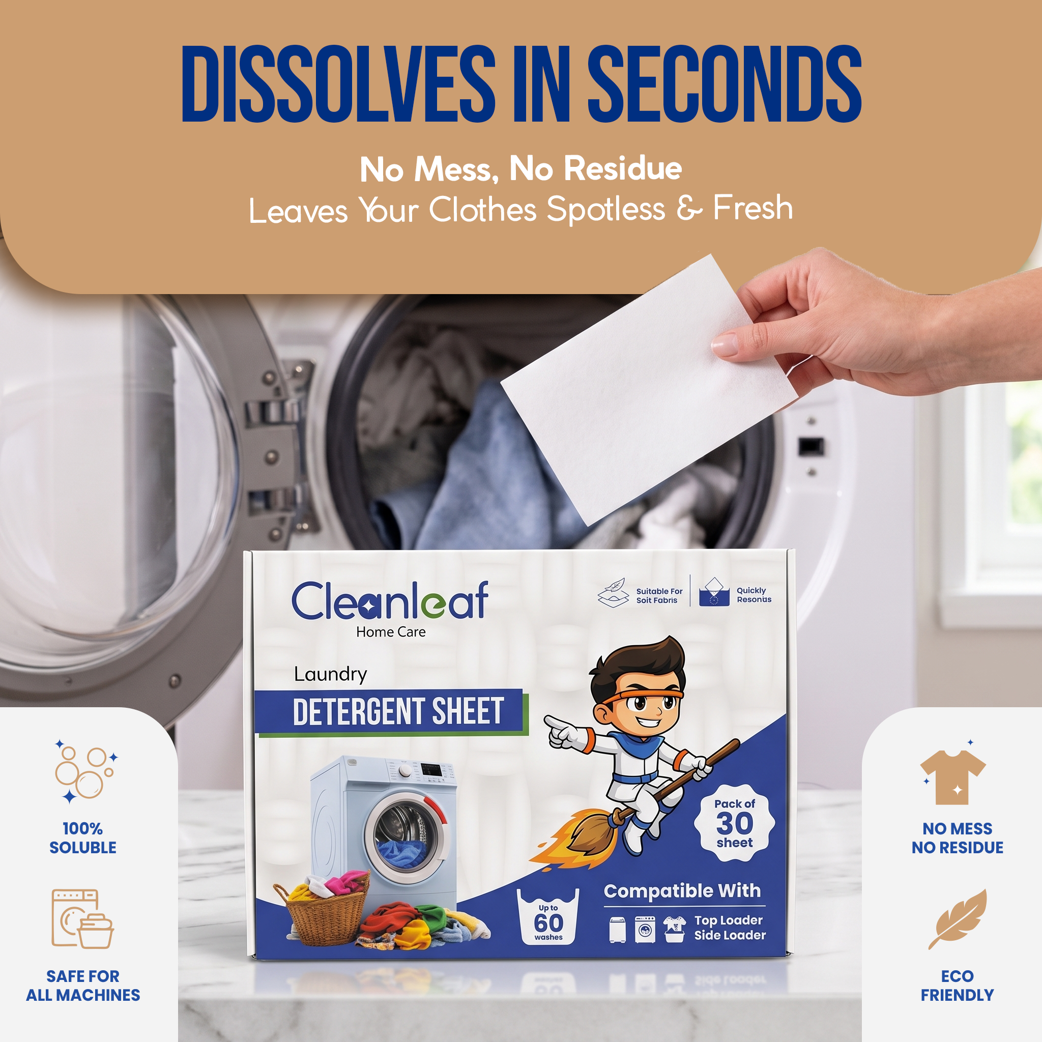 Laundry Detergent Sheets